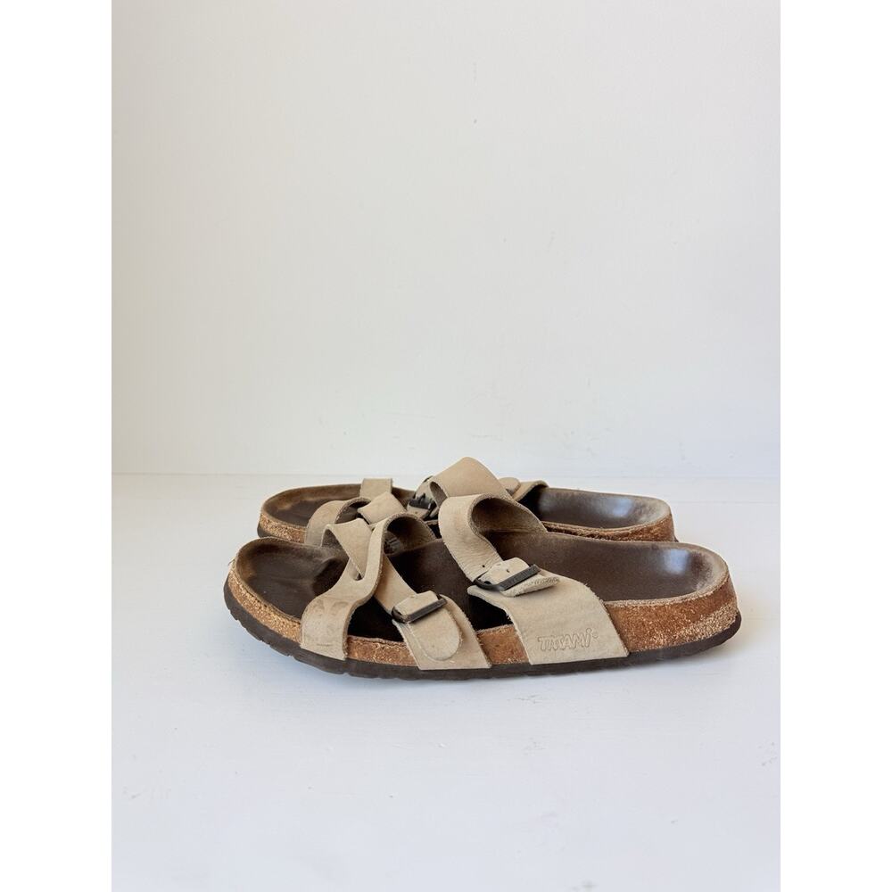 BirkenstockTatami Sandals Women Size 39 US 8-8.5 Leather Slip On Casual Summer - Picture 2 of 7